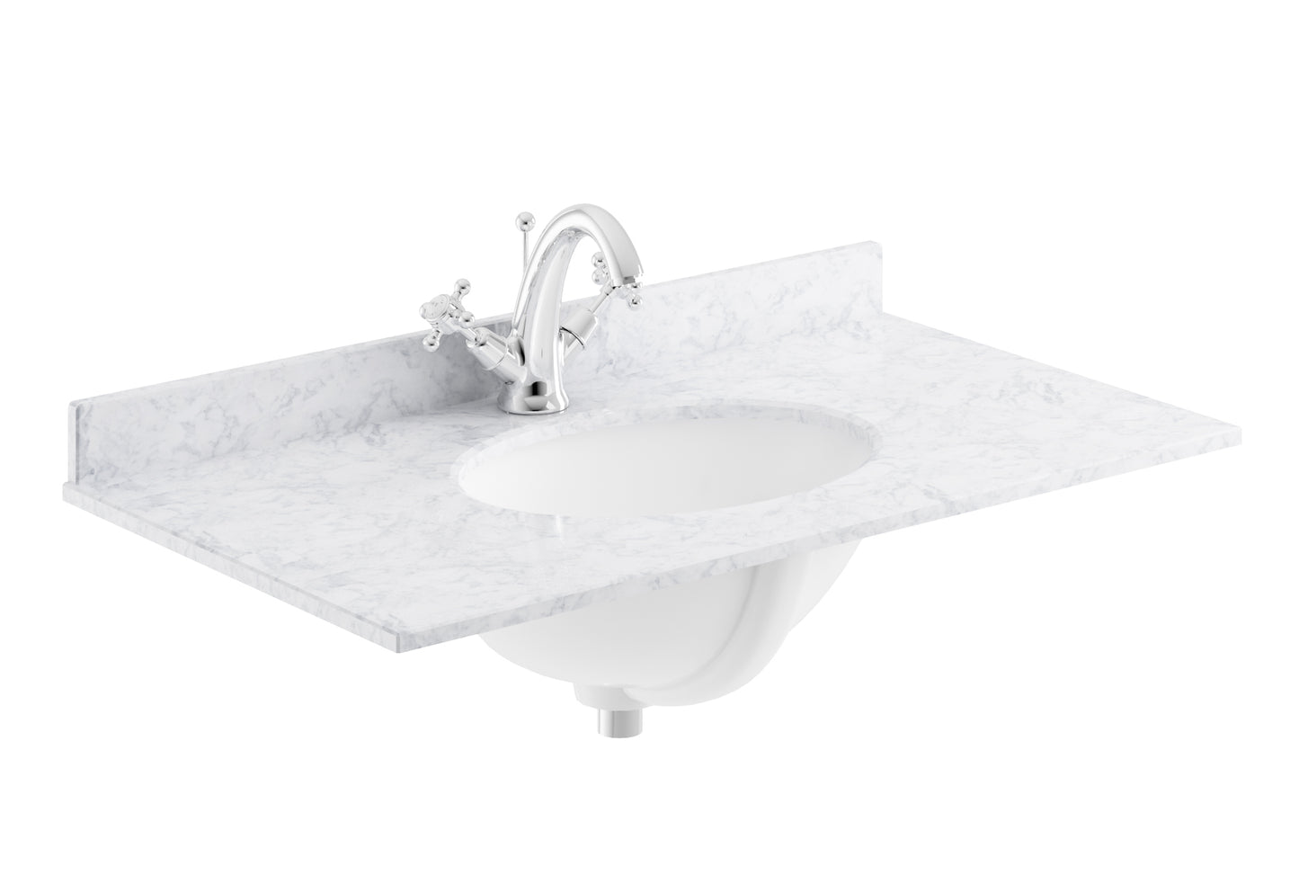 Image for Bayswater White 600mm 1 Tap Hole Single Bowl