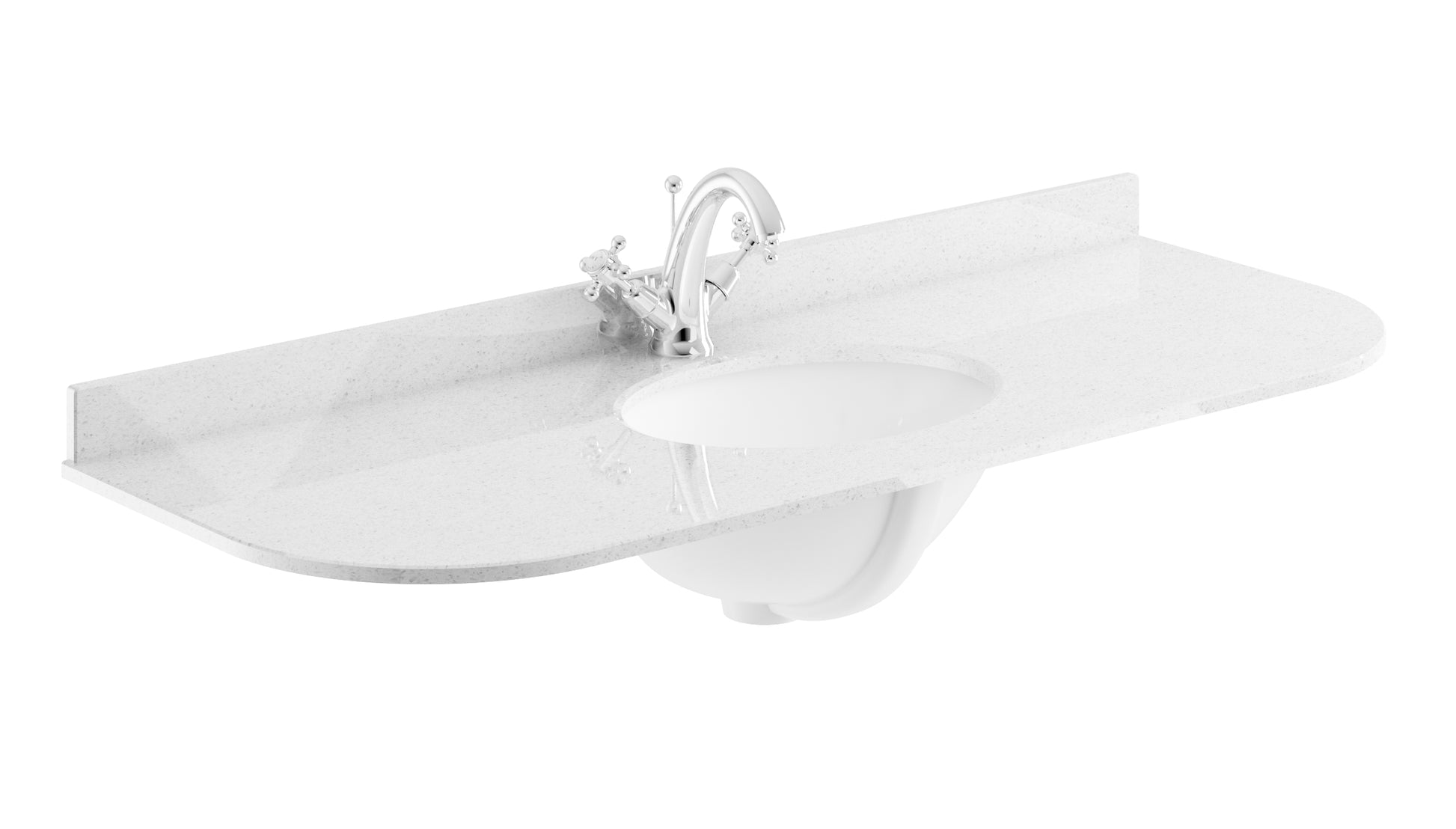 Image for Bayswater Grey 1200mm Single Bowl 1 Tap Hole Curved