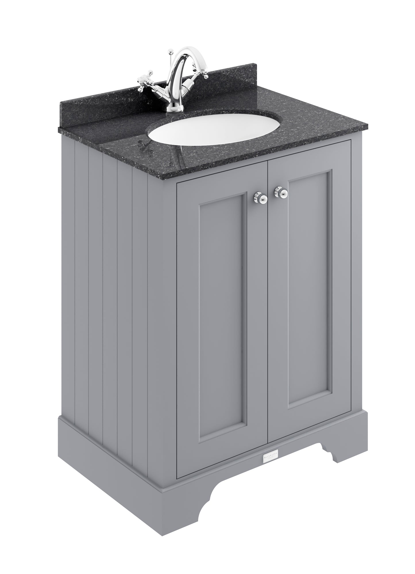 Image for Bayswater Plummett Grey 600mm 2 Door Basin Cabinet