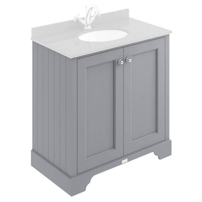 Image for Bayswater Plummett Grey 800mm 2 Door Basin Cabinet