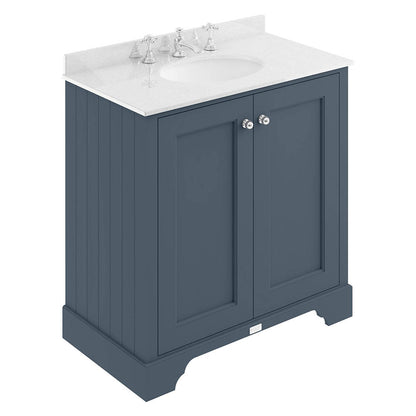 Image for Bayswater Stiffkey Blue 800mm 2 Door Basin Cabinet