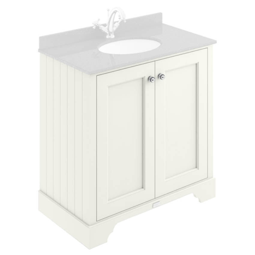 Image for Bayswater Pointing White 800mm 2 Door Basin Cabinet