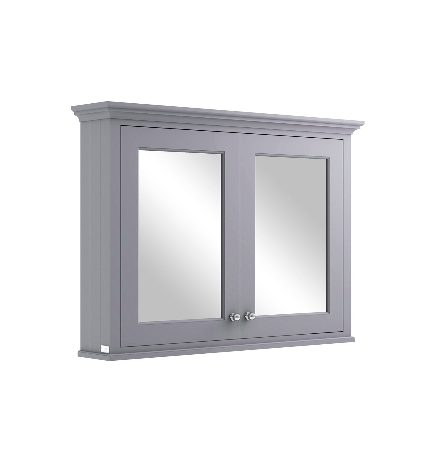 Image for Bayswater Plummett Grey 1050mm Mirror Wall Cabinet