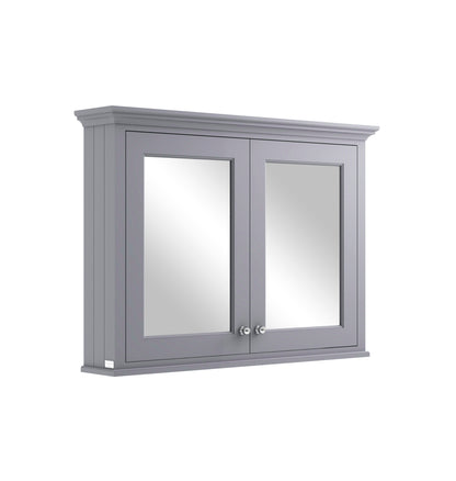 Image for Bayswater Plummett Grey 1050mm Mirror Wall Cabinet