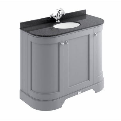 Bayswater 1000mm 3 Door Curved Basin Cabinet - All Colours