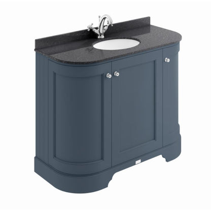 Bayswater 1000mm 3 Door Curved Basin Cabinet - All Colours