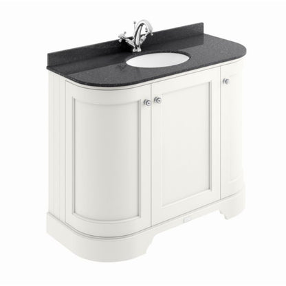 Bayswater 1000mm 3 Door Curved Basin Cabinet - All Colours