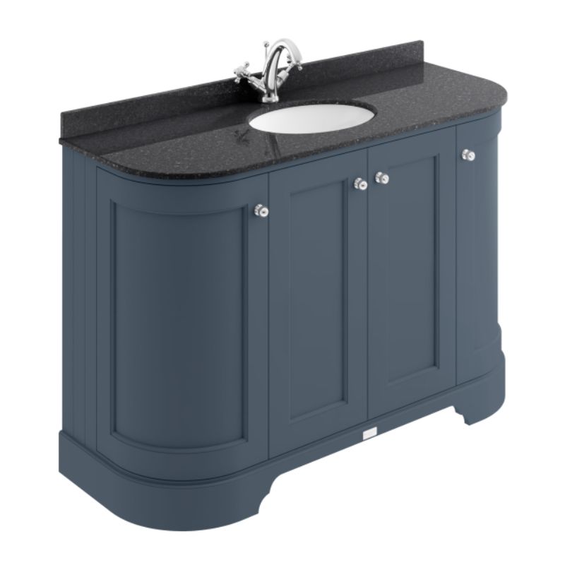 Bayswater 1200mm 4 Door Curved Basin Cabinet - All Colours