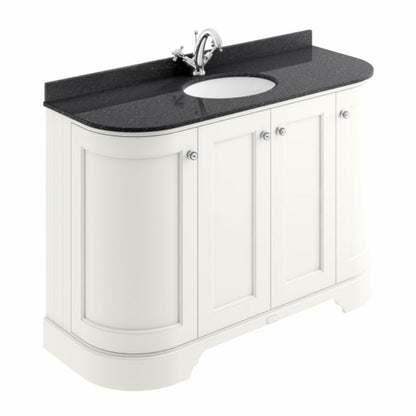 Bayswater 1200mm 4 Door Curved Basin Cabinet - All Colours