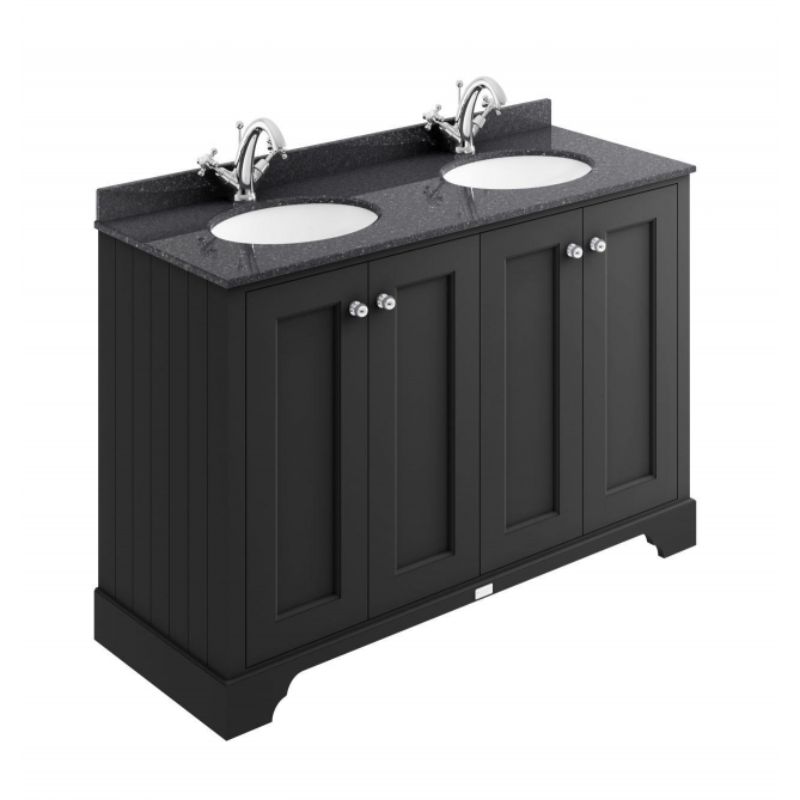 Bayswater BAYF407 1200 4 Door Basin Cabinet Matt Black