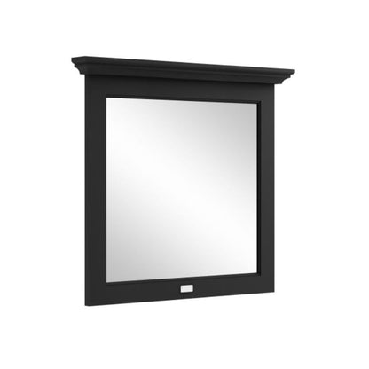 Bayswater Flat Mirror Matt Black - All Sizes