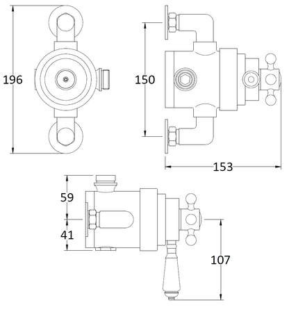 Image for Bayswater Dual Thermostatic Exposed Valve