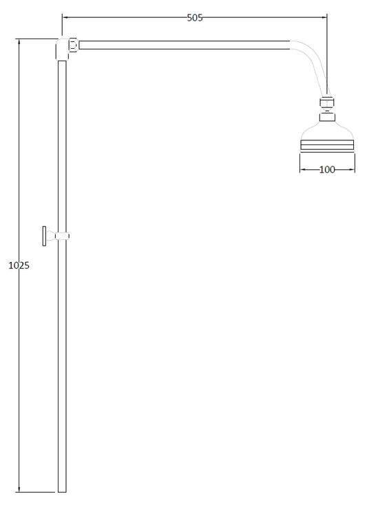 Image for Bayswater Rigid Riser Kit with Swivel Spout