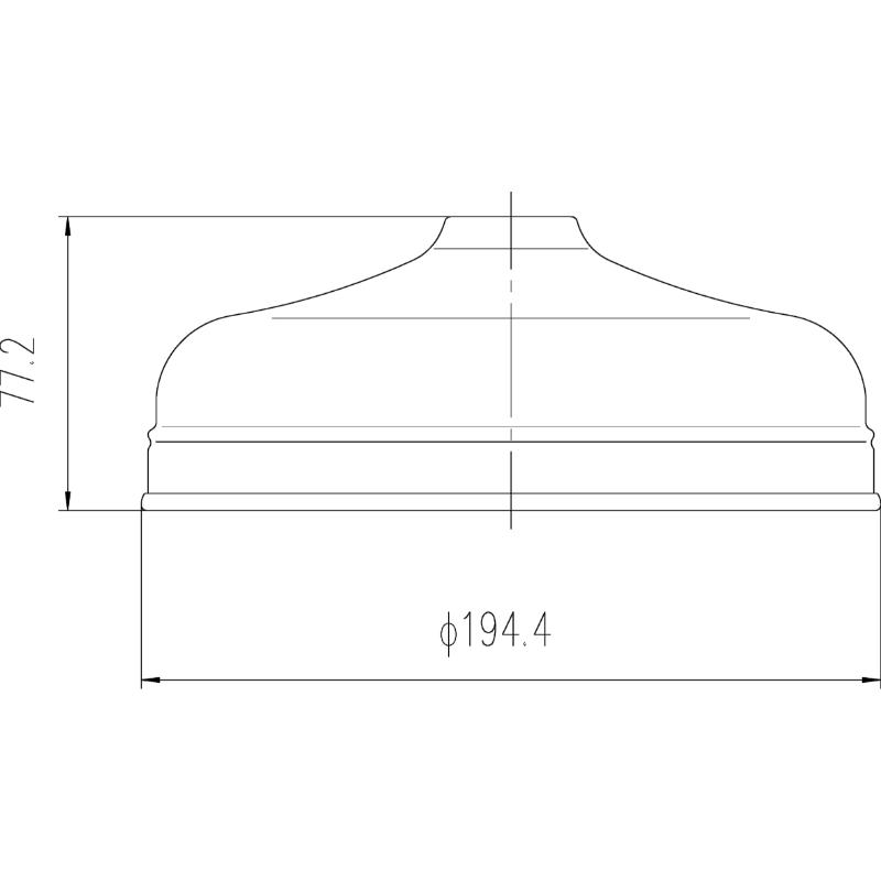 Bayswater 8" Apron Fixed Shower Head 