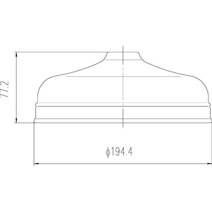 Bayswater 8" Apron Fixed Shower Head 