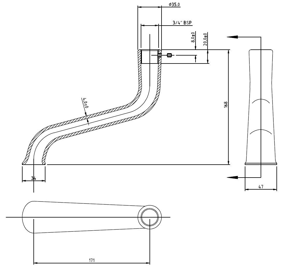 Image for Bayswater Bath Spout