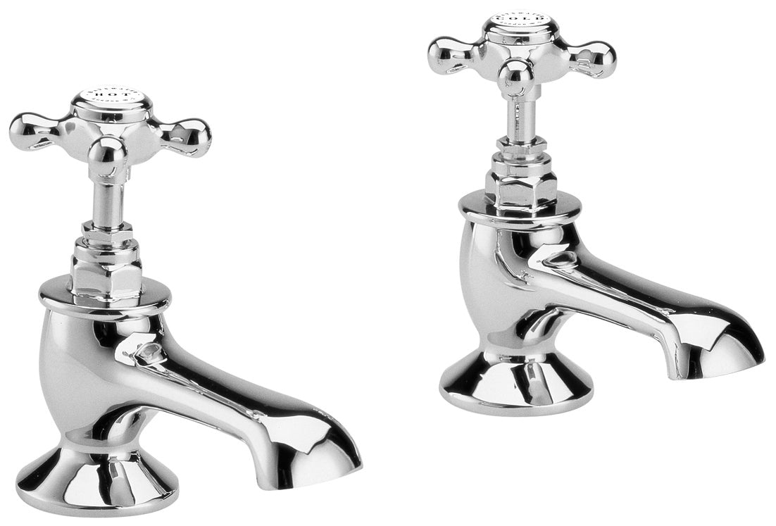 Image for Bayswater White Bath Taps - BAYT102