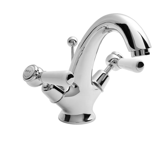 Image for Bayswater White Mono Basin Mixer - BAYT305