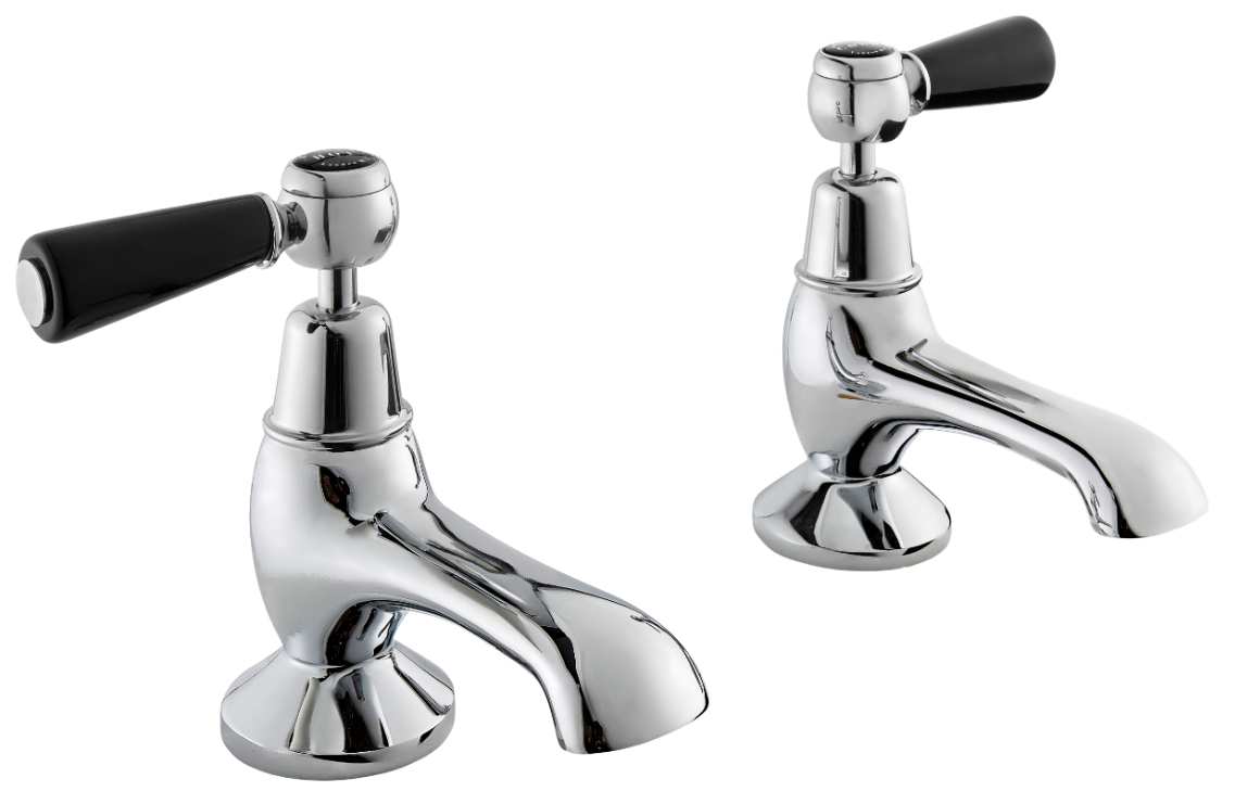 Image for Bayswater Black Bath Taps - BAYT342