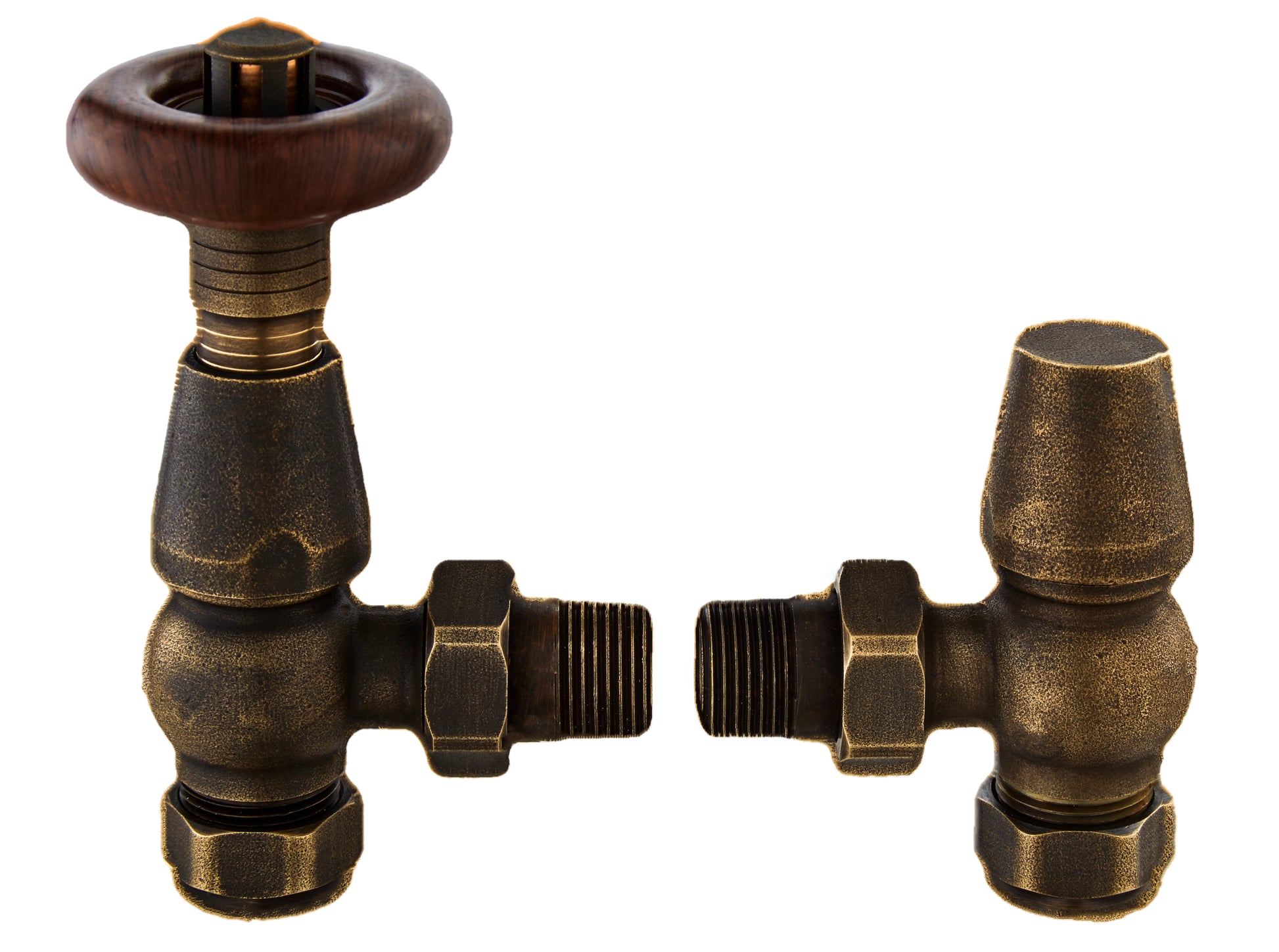 Image for Bayswater Antique Brass Angled Thermostatic Valve