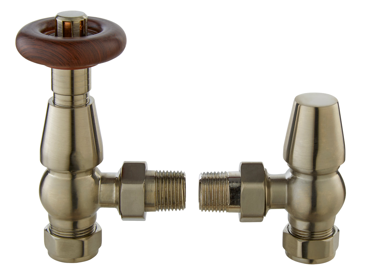 Image for Bayswater Satin Nickel Angled Thermostatic Valve