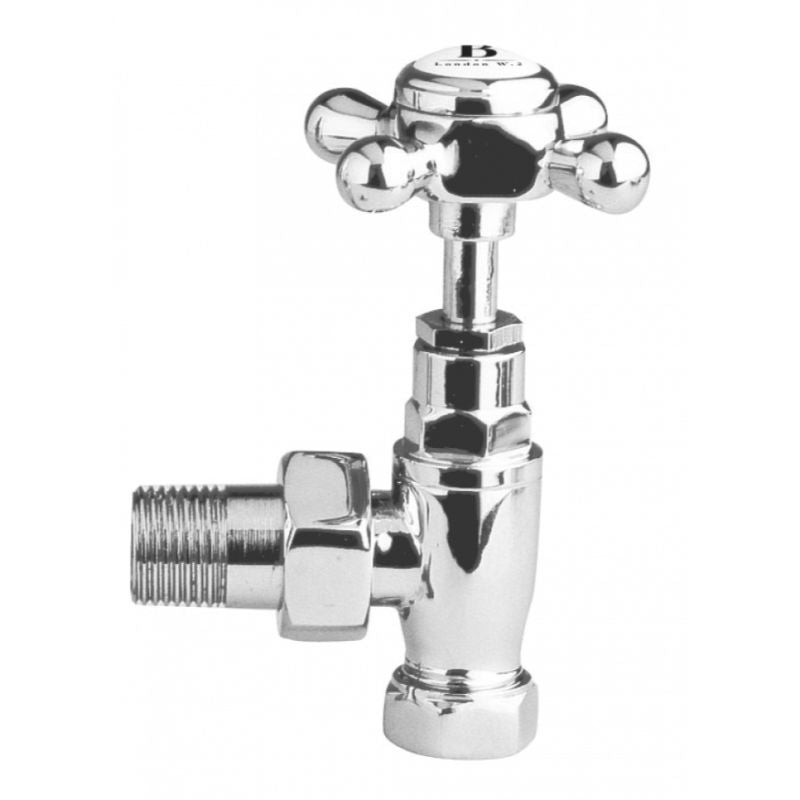 Bayswater Angled Crosshead Radiator Valve (Pair) - All Colours