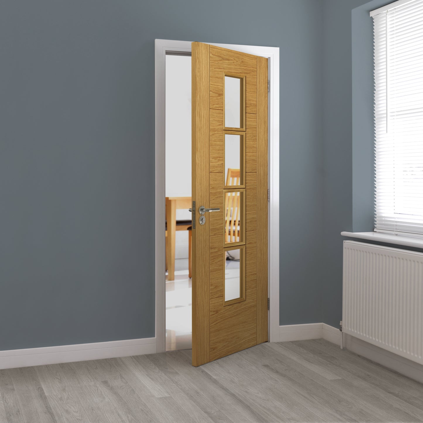 Image for JB Kind Oak Bela Pre-Finished Internal Door