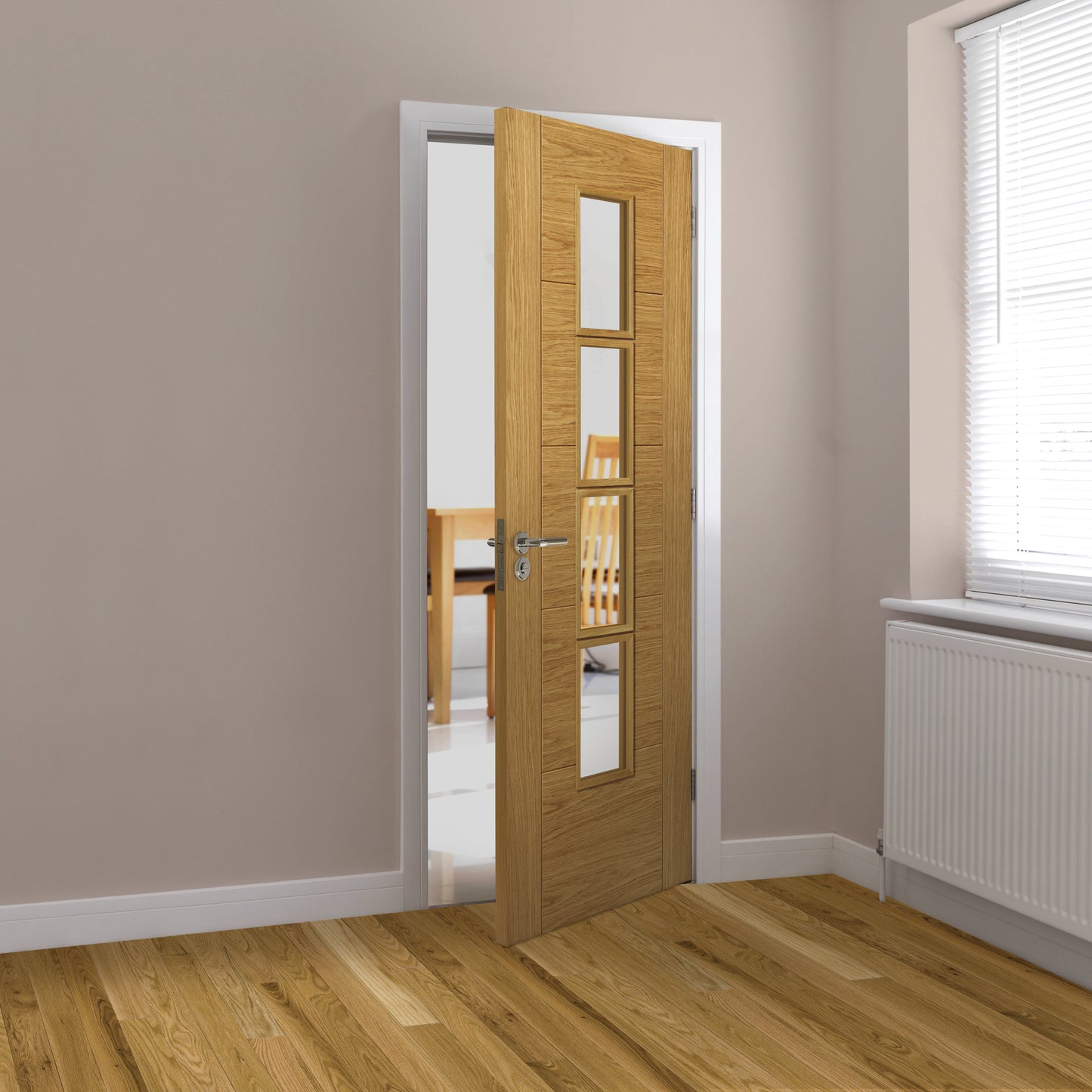 Image for JB Kind Oak Bela Pre-Finished Internal Door