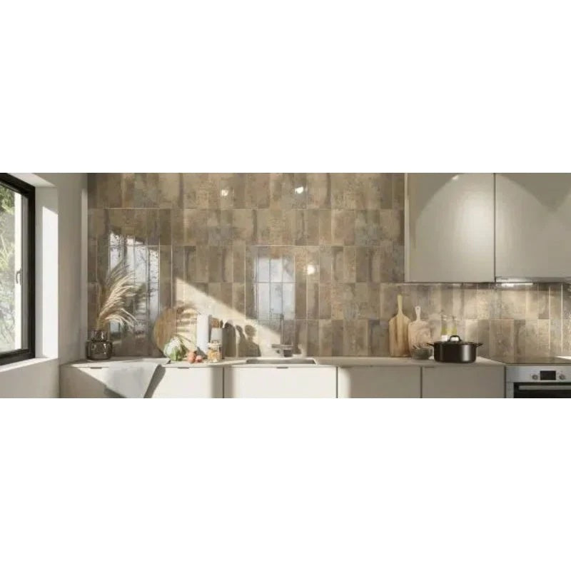 Bellagio Ceramic Gloss Wall Tile 100mm x 300mm (34 per Box) - All Colours