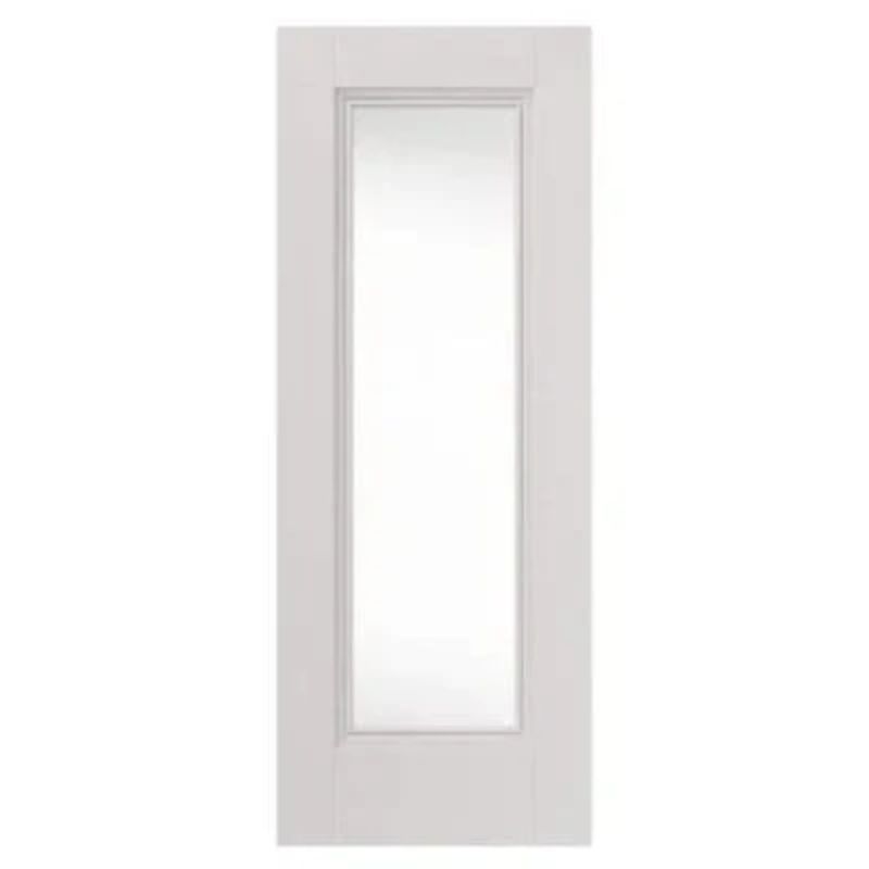 JB Kind Belton White Primed Glazed Internal Door - 1981mm x 610mm 