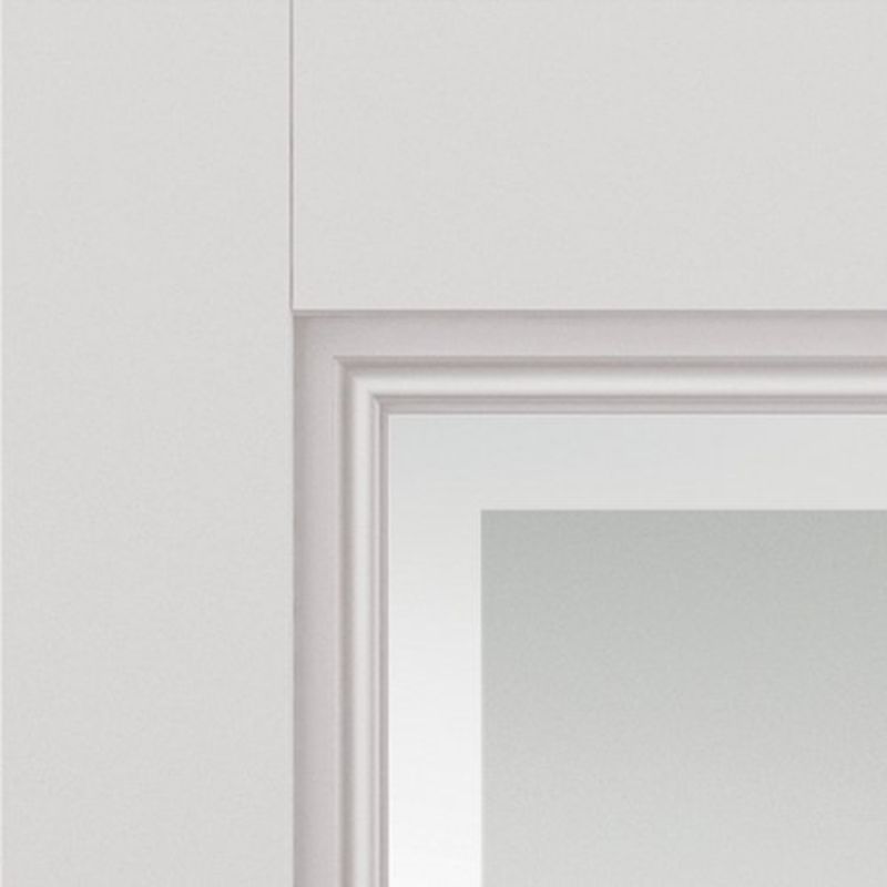 JB Kind Belton White Primed Etched Glaze Internal Door - 1981 x 838 x 35mm