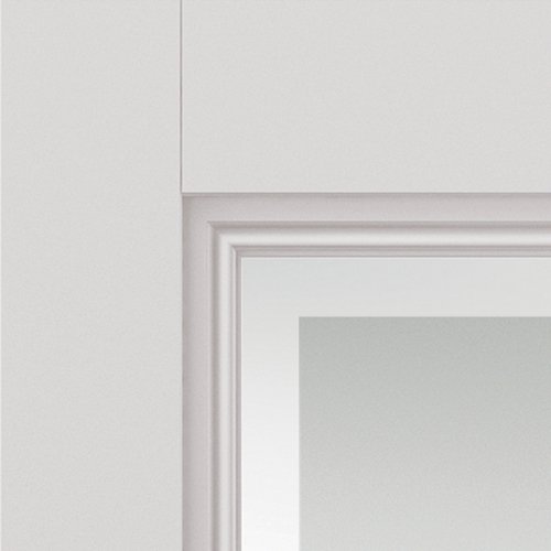 Image for JB Kind Belton White Primed Etched Glaze Internal Door