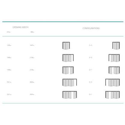 Deanta White Primed Bifold Room Divider Frame