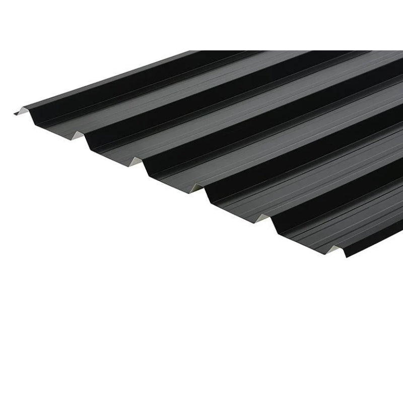 Cladco 32/1000 Box Profile Polyester Paint Coated 0.5mm Metal Roof Sheet Black - All Sizes