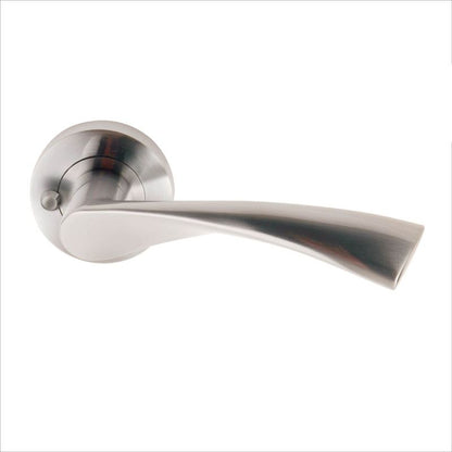 JB Kind Blade Satin Chrome Privacy Door Handle Latch Pack 