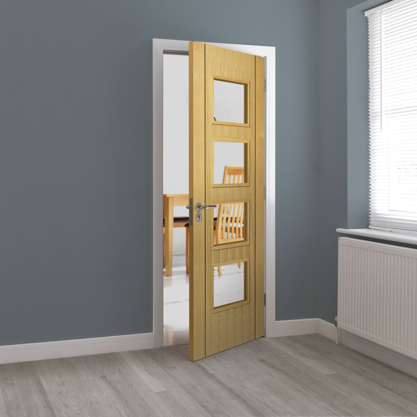 Image for JB Kind Oak Blenheim Pre-Finished Internal Fire Door