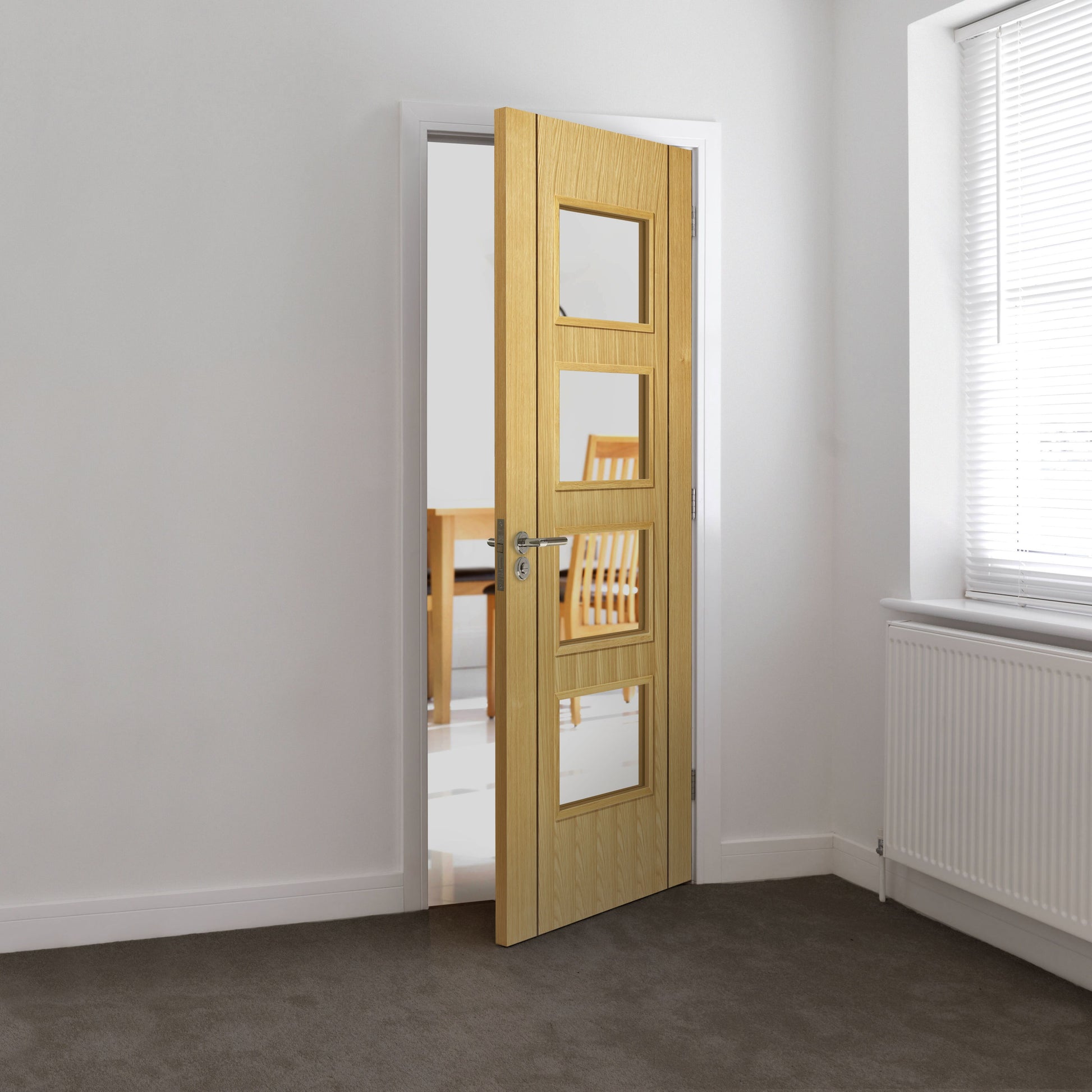 Image for JB Kind Oak Blenheim Pre-Finished Internal Fire Door