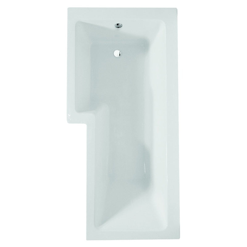 Aqua Blok L Bath (Left Handed) inc Front Panel, L Shaped Bath Screen and Towel Rail - All Sizes