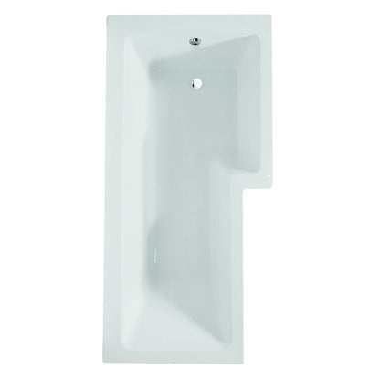 Aqua Blok L Bath 1500mm x 850mm (Right Handed) inc Front Panel, L Shaped Bath Screen and Towel Rail