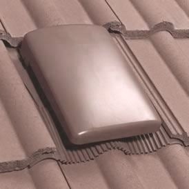 Image for Klober Universal Tile Vent with Cap (15000mm2) - Brown