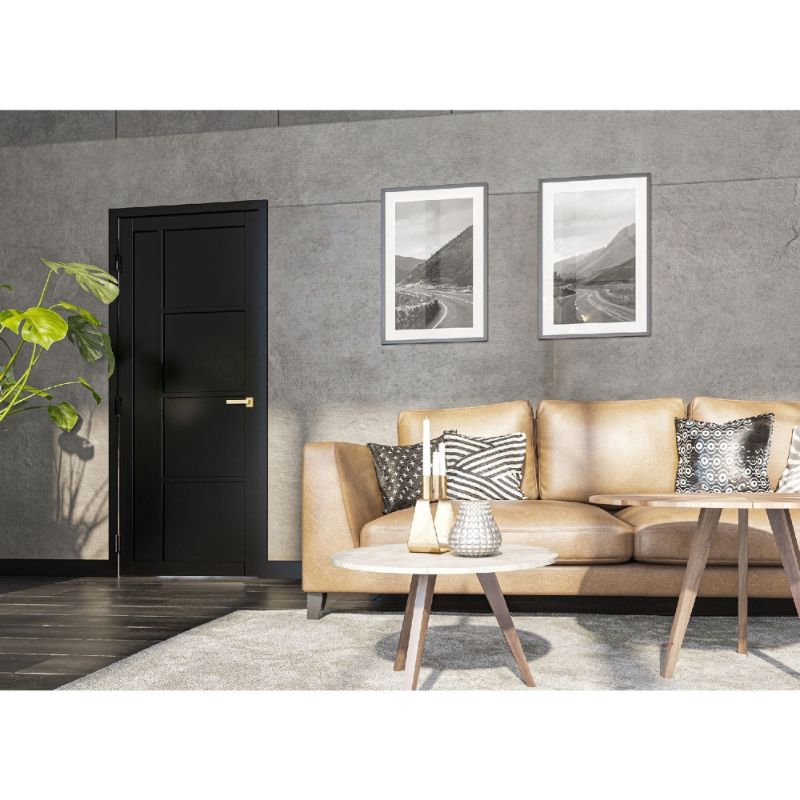 Deanta Brixton Prefinished Black Internal Door 2040 x 826 x 40mm