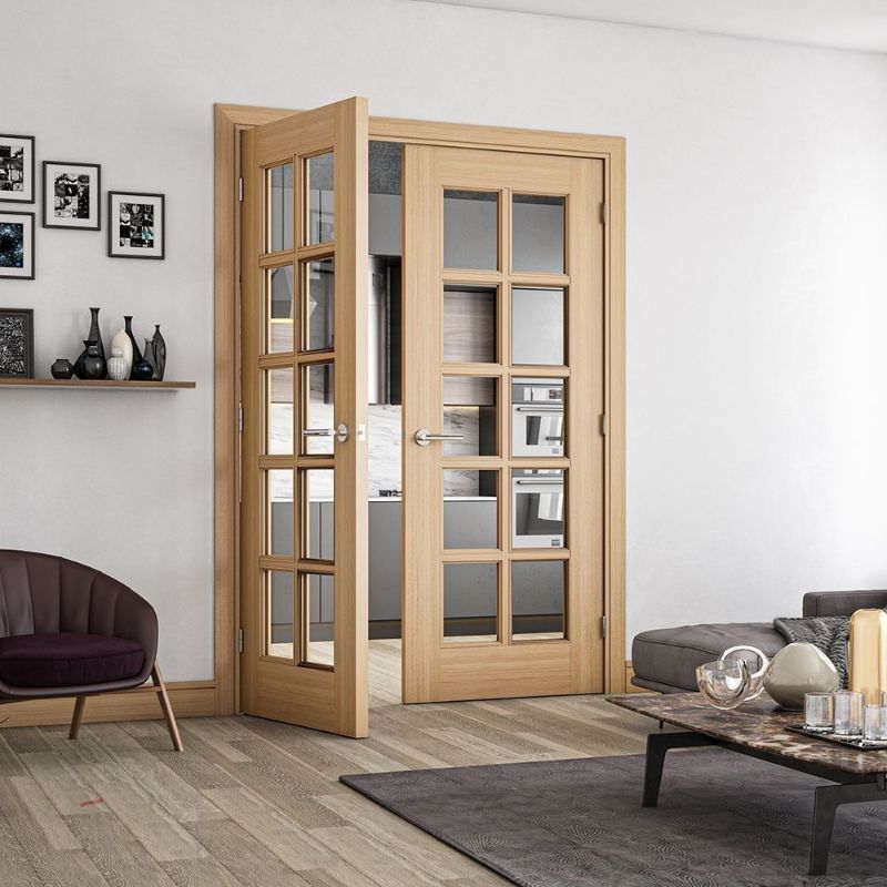 Image for Deanta Bristol Glazed Interior Oak Door 1981 x 610 x 35mm