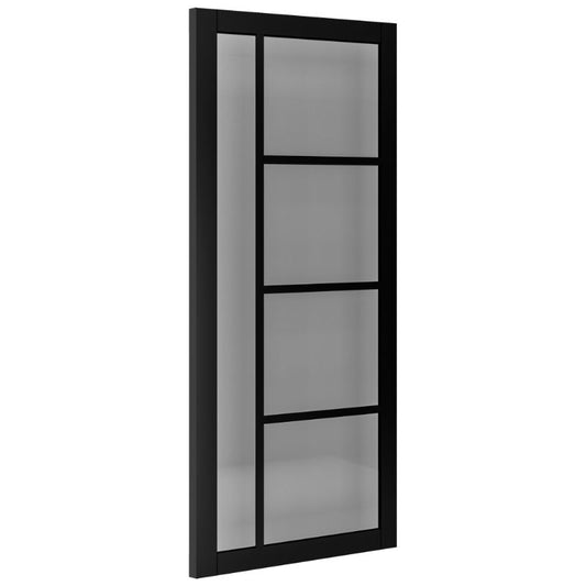 Deanta Brixton Prefinished Black Tinted Glazed Internal Door