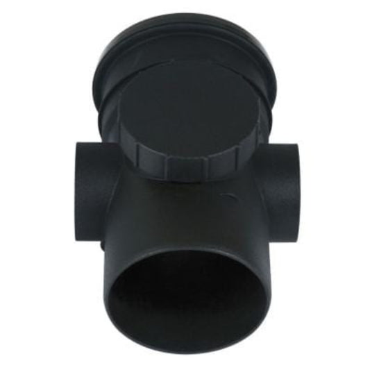 Brett Martin Cascadeade Push Fit Soil 110mm Access Pipe (Cast Iron Effect)