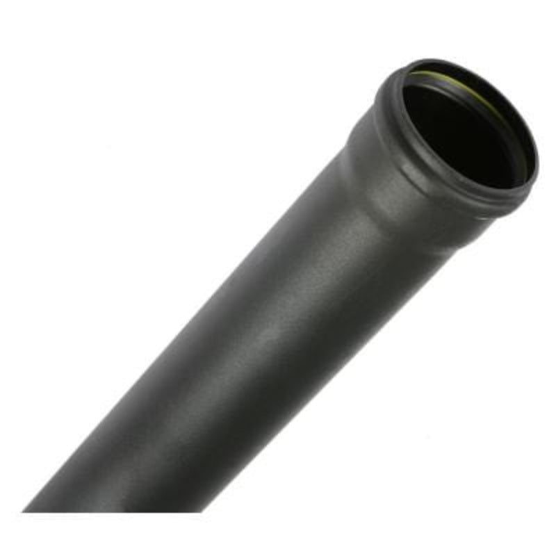 Brett Martin Cascadeade Push Fit Soil 110mm Soil Pipe x 2.5m (Cast Iron Effect)