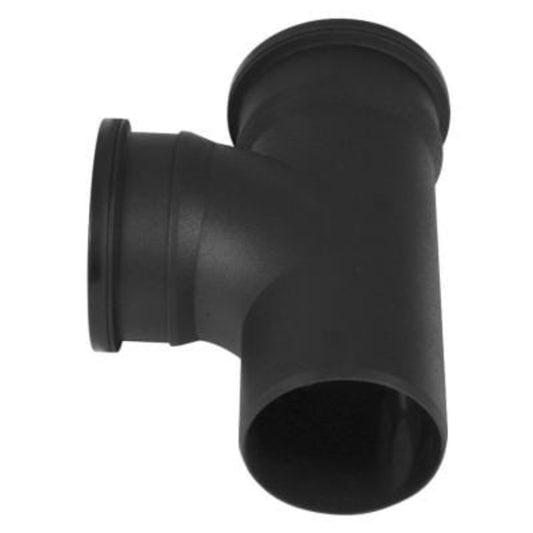 Brett Martin Cascade Push Fit Soil 110mm 92.5 Degree Double Socket Branch (Cast Iron Effect)