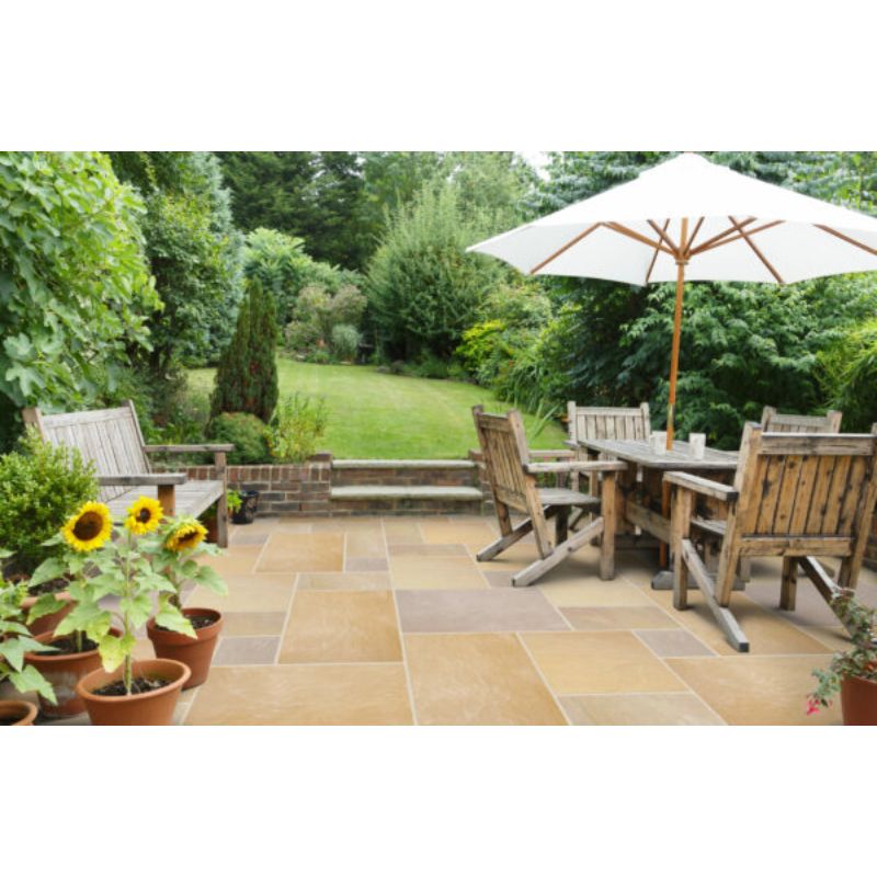 Indian Sandstone Patio Pack (60 Slabs - 18.97m2 per Pack) - All Colours