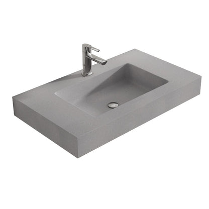 Aqua Stone 1200mm Wall Hung Double Bowl Basin - All Colours