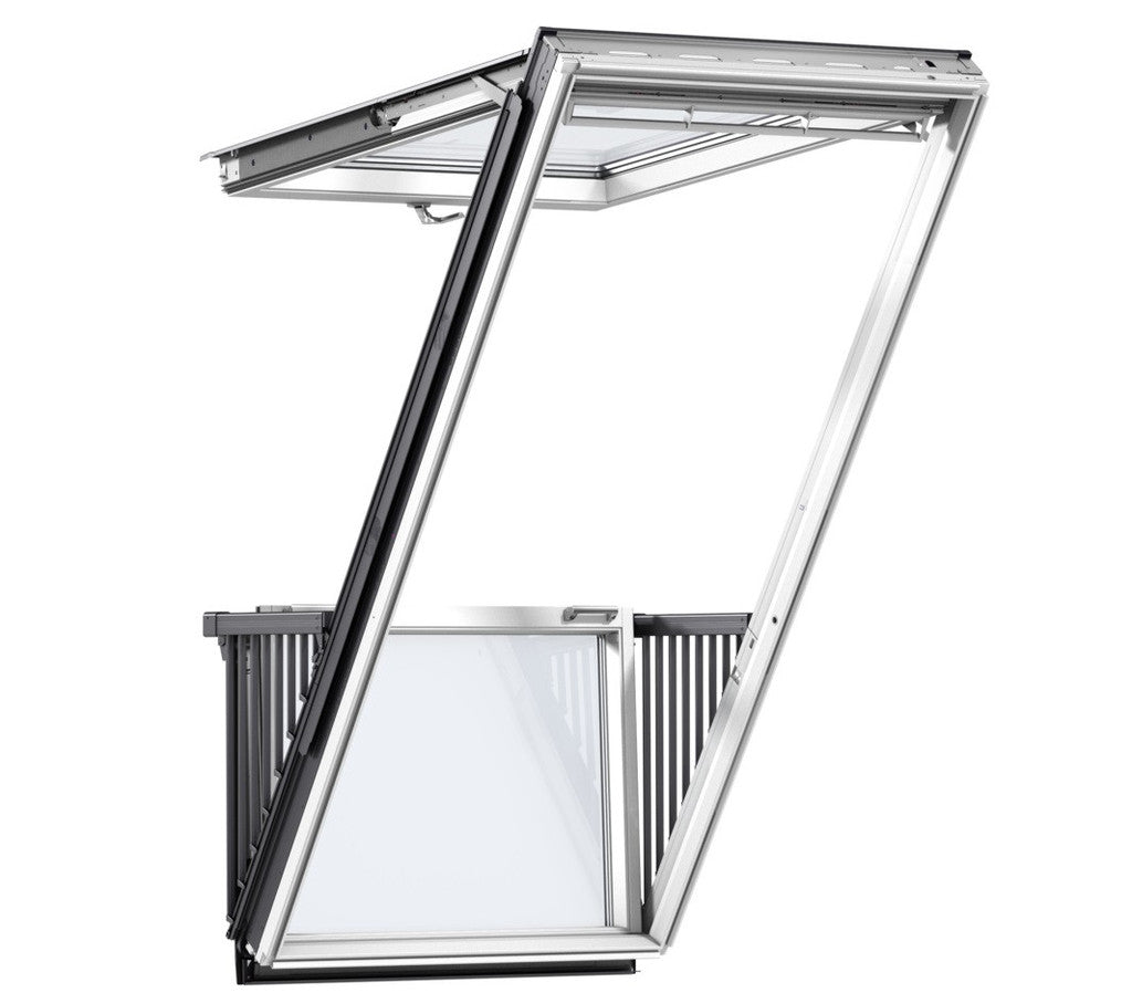 Image for Velux CABRIO White Painted Balcony GDL SK0W224 238 x 252  SK19 Double