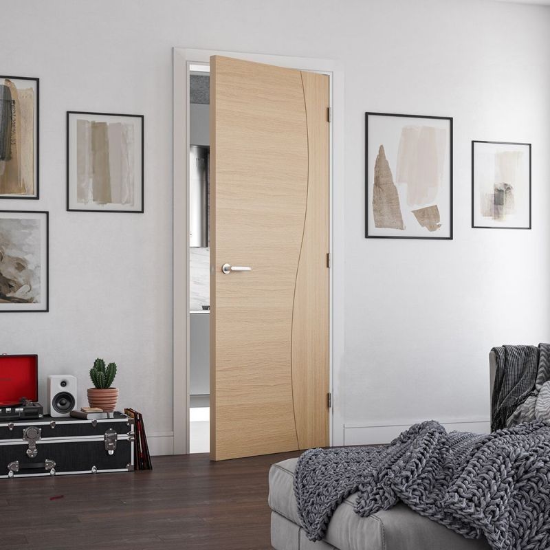 Image for Deanta Cambridge Glazed Interior Oak Door 2032 x 813 x 35mm